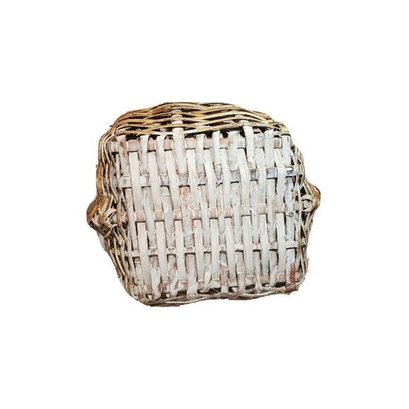 Vintage Woven Straw Wicker Floral Basket Flowers from Phillipines Napkin Holder - Picture 5 of 9